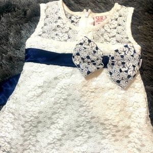 Sera white lace dress size 9-12 m